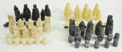 ISLE OF LEWIS CHESS PIECES - TWO SETS OF CHESS PIECES