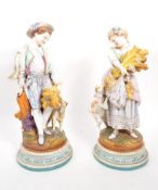 PAIR OF 19TH CENTURY ITALIAN PORCELAIN FIGURES