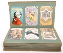 POSTCARD COLLECTION OF 300 IN EDWARDIAN ART NOUVEAU ALBUM