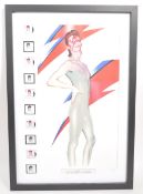 DAVID BOWIE - ALADDIN SANE ROYAL MAIL ANNIVERSARY FRAME