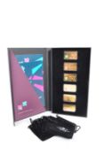 LONDON MINT OFFICE - SIX 24CT GOLD PLATED OLYMPICS INGOTS