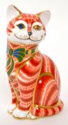 ROYAL CROWN DERBY - LIMITED EDITION CHESHIRE CAT PAPERWEIGHT