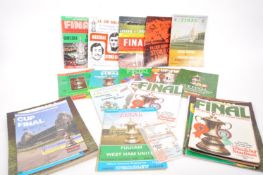 FA CUP - LARGE COLLECTION OF FINALS PROGRAMMES