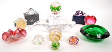 WEBB CORBETT / WATERFORD - COLLECTION OF PAPERWEIGHTS