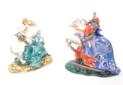 ROYAL DOULTON - TWO KNIGHT FIGURES INCL. THE BROKEN LANCE