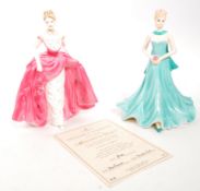 COALPORT - TWO FIGURES INCL. LIMITED EDITION MILLENNIUM DEBUT