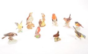 BESWICK / GOEBEL / ROYAL WORCESTER - COLLECTION OF BIRD FIGURES