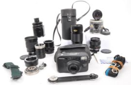 COLLECTION OF O/OM MOUNT 35MM LENSES