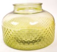 LARGE 20TH CENTURY RETRO GREEN GLASS VASE / CARBOY