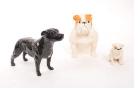 ROYAL DOULTON / BESWICK - COLLECTION OF THREE DOG FIGURES