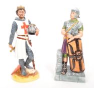 ROYAL DOULTON - TWO PORCELAIN KNIGHT FIGURES