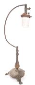 EARLY 20TH CENTURY FREE STANDING TABLE GAS LAMP