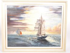 A. CADDICK - VINTAGE MID CENTURY OIL ON CANVAS