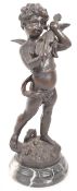 REPRODUCTION BRONZE CHERUB / PUTTI FIGURE