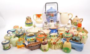 A LARGE COLLECTION OF 1930S / 1940S ART DECO CERAMIC ITEMS