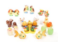 COLLECTION OF NOVELTY CERAMIC SALT & PEPPER CONDIMENTS
