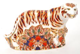 ROYAL CROWN DERBY - BENGAL TIGER PAPERWEIGHT WITH STOPPER