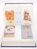 EARLY 20TH CENTURY ARTIST DRAWN CHILDREN POSTCARD COLLECTION