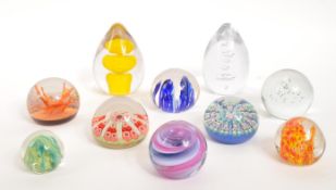 CAITHNESS / STRATHEARN - COLLECTION OF GLASS PAPERWEIGHTS