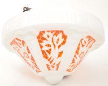 20TH CENTURY FLYCATCHER CEILING LIGHT WITH ORANGE DETAILING