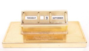 1980S METAL DESKTOP PERPETUAL CALENDAR