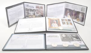 WESTMINSTER - FOUR COMMEMORATIVE COIN COVERS