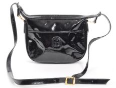 RUSSELL & BROMLEY - BLACK PATENT LEATHER HANDBAG