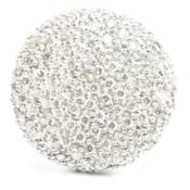 HALLMARKED 9CT WHITE GOLD & DIAMOND COCKTAIL RING