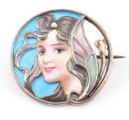 GERMAN MEYLE & MAYER JUGENDSTIL 900 SILVER BROOCH PIN