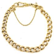 EARLY 20TH CENTURY 15CT GOLD WATCH CHAIN BRACELET