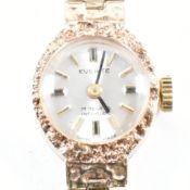 HALLMARKED 9CT GOLD EVERITE LADIES WRISTWATCH