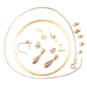 COLLECTION OF 9CT GOLD JEWELLERY & FRAGMENTS