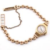 HALLMARKED 18CT GOLD LIP LADIES WRISTWATCH