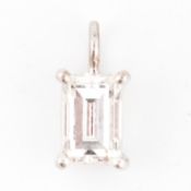 18CT WHITE GOLD & DIAMOND NECKLACE PENDANT