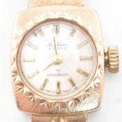 HALLMARKED 9CT GOLD BENTINA STAR LADIES WRISTWATCH