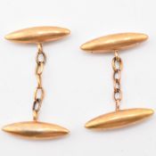 PAIR OF VICTORIAN HALLMARKED 18CT GOLD CUFFLINKS