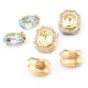 THREE PAIRS OF CHRISTIAN DIOR EAR CLIPS