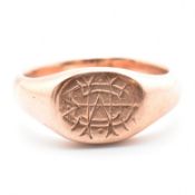 19TH CENTURY GOLD SIGNET RING