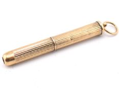 HALLMARKED 9CT GOLD PROPELLING TOOTH PICK