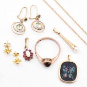 COLLECTION OF 9CT GOLD JEWELLERY
