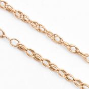 9CT GOLD FANCY LINK CHAIN NECKLACE