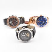 THREE SWAN & EDGAR GENTLEMAN'S WRISTWATCHES BOXED