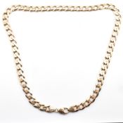 HALLMARKED 9CT GOLD CURB LINK CHAIN NECKLACE