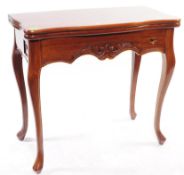 VINTAGE 20TH CENTURY MAHOGANY FLIP OVER CARD TABLE