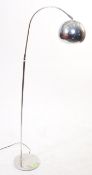 GUZZINI MANNER - 20TH CENTURY CHROME ARC STANDARD LAMP
