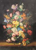 LARGE 19TH CENTURY OIL ON CANVAS STILL LIFE