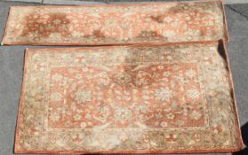 TWO CONTEMPORARY PERSIAN MANNER CARPETS