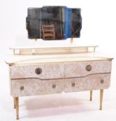 BRITISH MODERN DESIGN - MID CENTURY FORMICA DRESSING TABLE