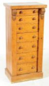 VICTORIAN WALNUT WELLINGTON CHEST OF DRAWERS