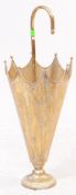 VINTAGE MID 20TH CENTURY BRASS UMBRELLA / STICK STAND